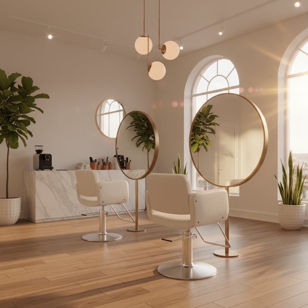 Modern hair salon interior